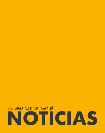 Imagen fondo naranja que contiene la palabra Noticias para la sección de noticias de Unibagué